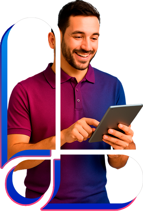 Profissional usando tablet